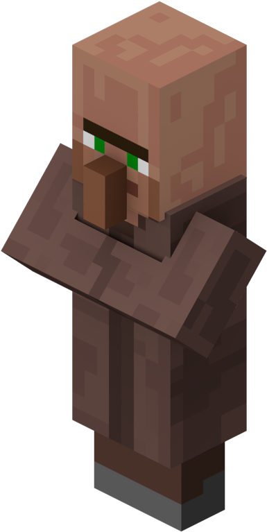 34, 10 October 2011 - Minecraft Dorfbewohner (600x800), Png Download