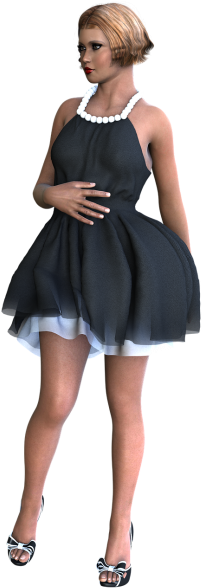Pretty Short Dresses (500x594), Png Download