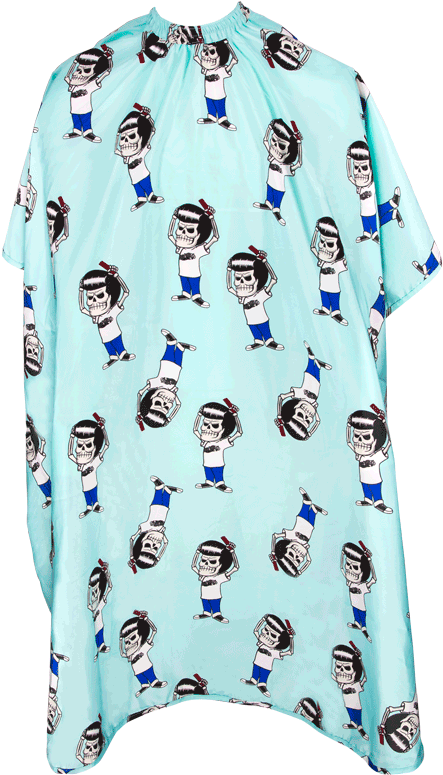 Mascot Club Blue Barber Cape - Child (1000x800), Png Download