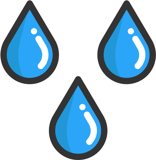 Teardrop, Raindrop, Weather, Rain, Drop, Water Icon - Rain Drops Icon Png (501x513), Png Download