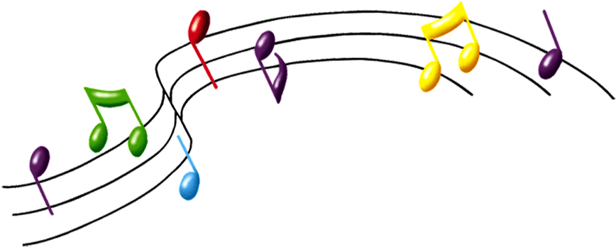 Music Notes Png By Doloresminette - Musical Notes Transparent Background (900x381), Png Download