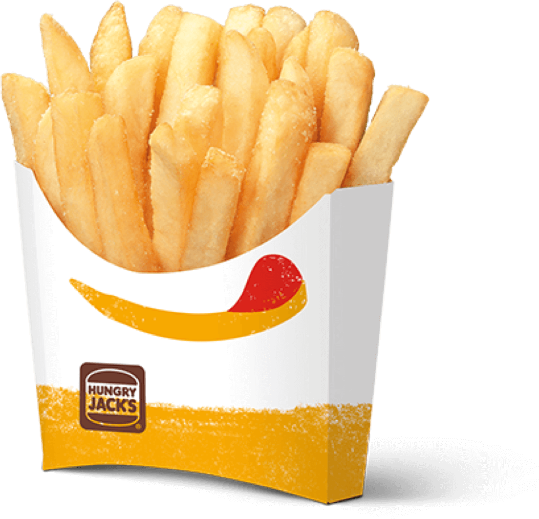 Thick Cut Chips - Medium Fries Hungry Jacks (1600x1200), Png Download