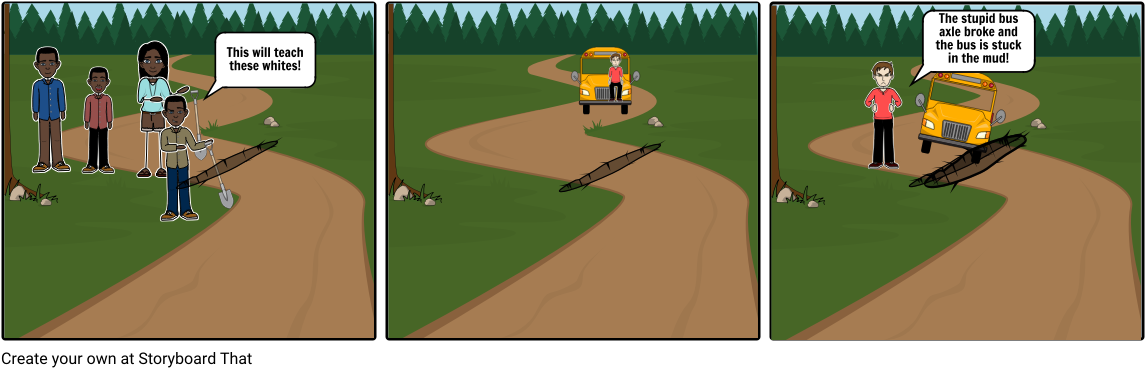 Bus In Mud - Single Displacement Reaction (1164x385), Png Download