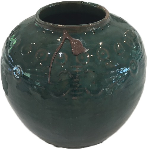 Turquoise Pot (541x618), Png Download
