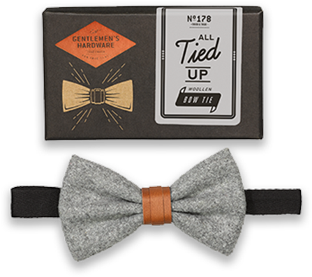 Bow Tie Gray - Gentlemen's Hardware Bow Tie (600x400), Png Download