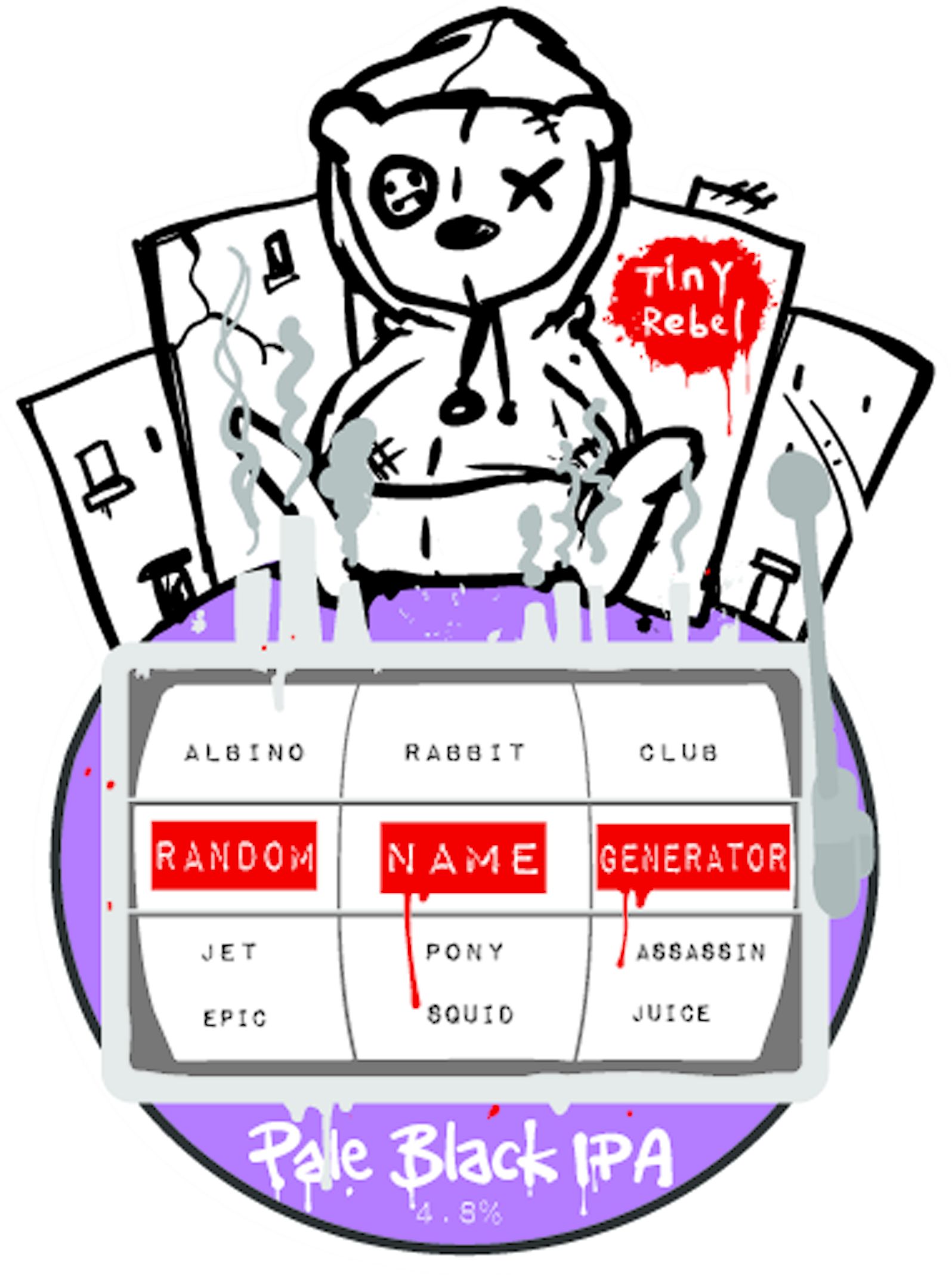 Random Name Generator - Tiny Rebel Beat Box (1596x2138), Png Download