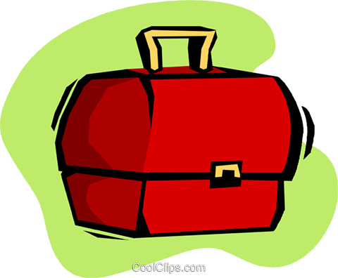 Lunch Box Royalty Free Vector Clip Art Illustration - Clipart Boîte À Lunch (480x396), Png Download