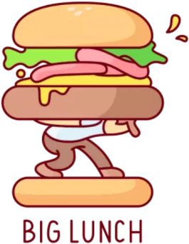 Big Lunch - Fast Food (360x360), Png Download