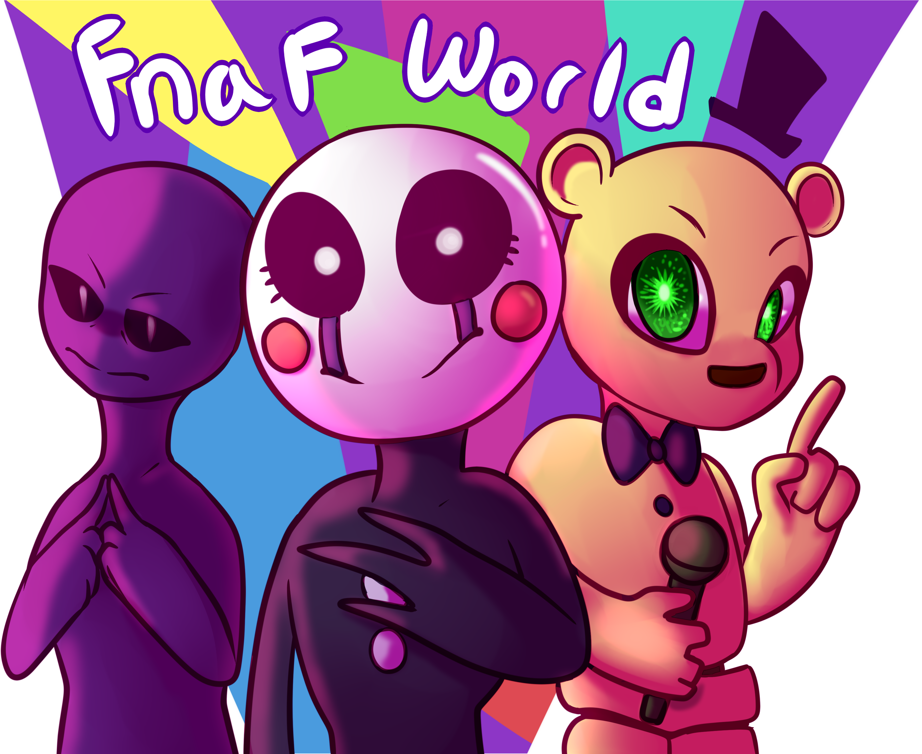 Happy Anniversary, Fnaf World (4000x3000), Png Download