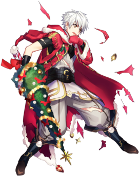Robin Festive Tactician Btlface D - Fire Emblem Heroes Event (340x388), Png Download
