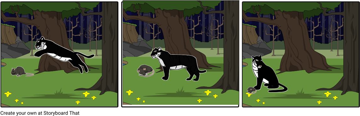 The Panther - Storyboard (1164x385), Png Download