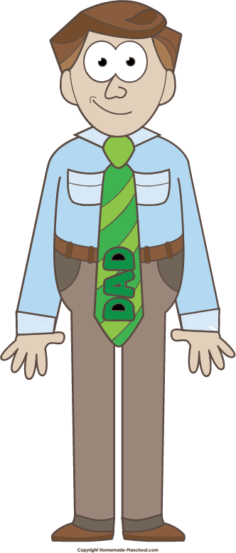 Daddy Clipart Free Clipart Images - Father Clipart (332x776), Png Download