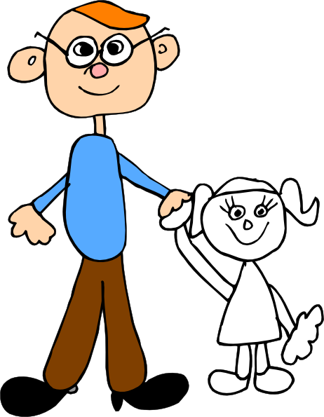 Dad Png - Happy Birthday Papa Drawing (462x595), Png Download