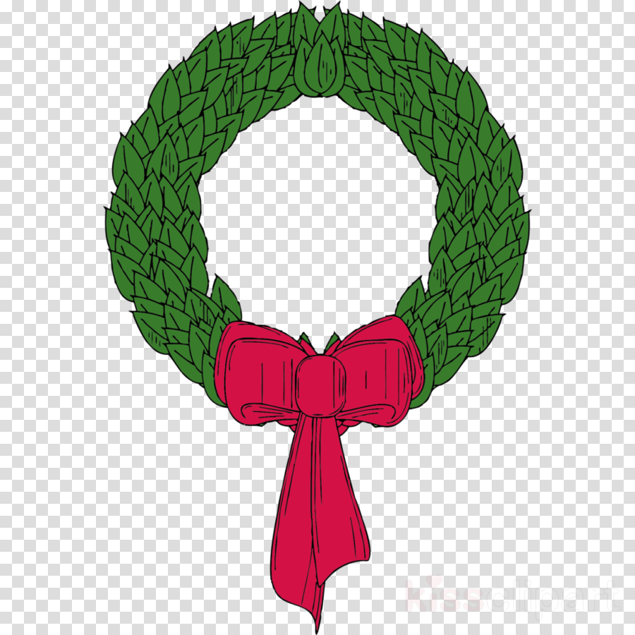 Christmas Wreath Clip Art Clipart Christmas Wreaths - Clip Art (900x900), Png Download