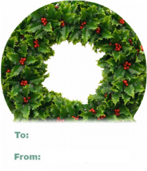 Christmas Wreath - Wreath (600x600), Png Download