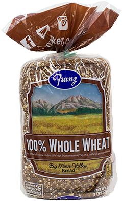 Big Horn Valley 100% Whole Wheat Bread - Franz 100 Whole Wheat Bread (400x400), Png Download