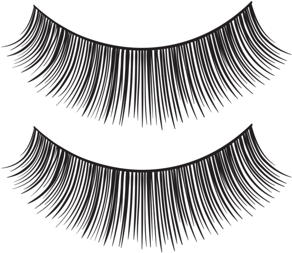 Eyelash Strips Png Transparent Clip Art Image - Eye Lash Png Clip Art (600x518), Png Download
