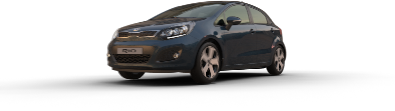 This Car Has A Translation Animated, The Wheels Also - Kia Rio (1280x720), Png Download