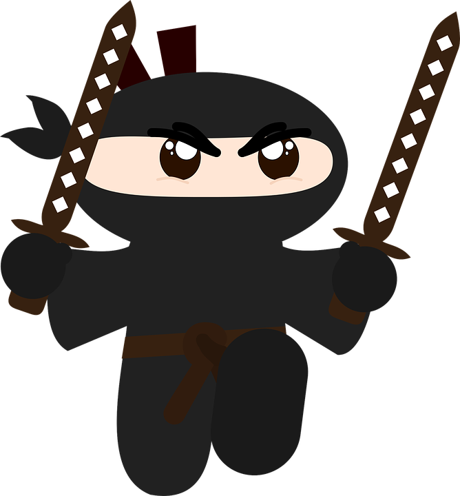 Ninja, Minimalist, Hd, Sword, Katana, Brown, Black - Jucy Would You Rather Questions (668x720), Png Download