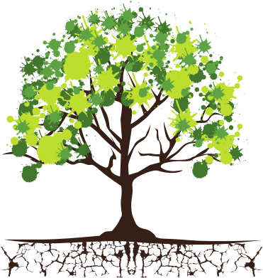 Roots Clipart Tree Icon - Tree With Roots And Leaves (550x550), Png Download