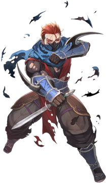 Saizo Angry Ninja Fire Emblem Heroes Wiki Png Anime - Fire Emblem Heroes Dagger (340x388), Png Download