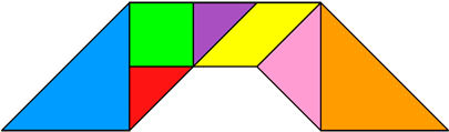 Tangram Bridge (420x420), Png Download