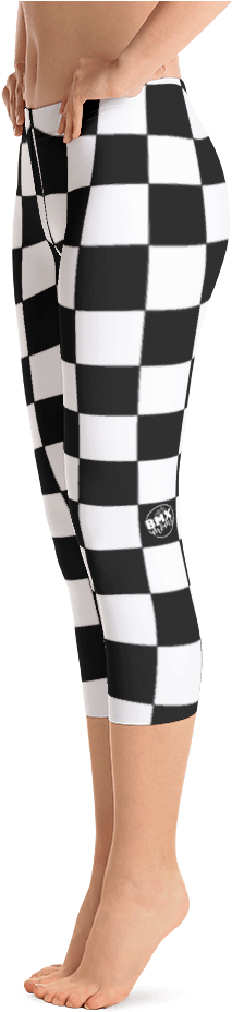 Checkered Flag Bmx Mom Leggings - Leggings (1000x1000), Png Download