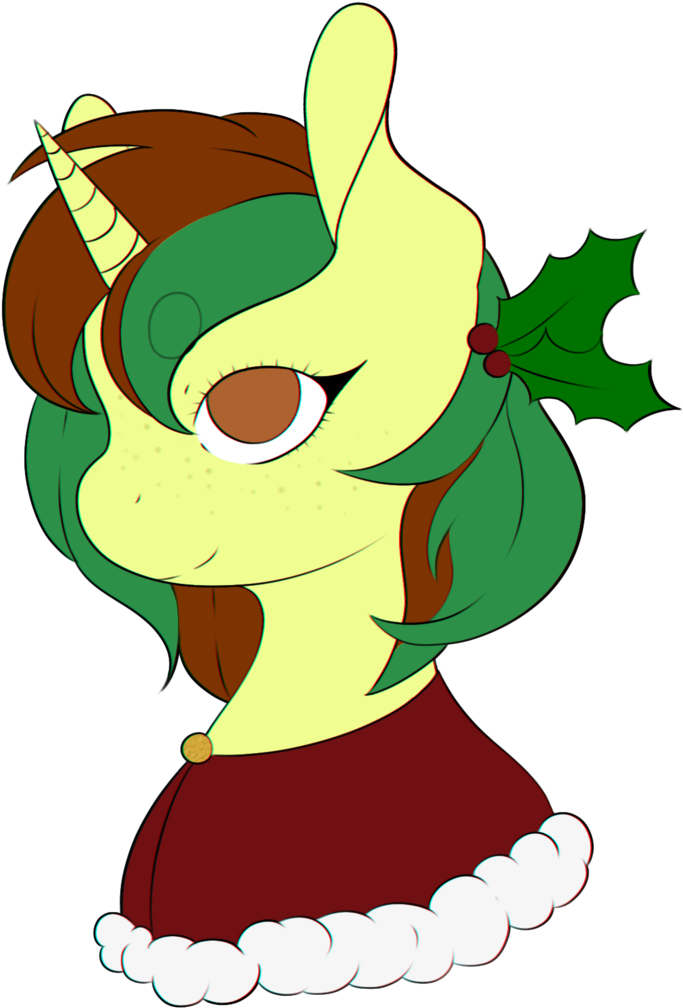 Christmas Unicorn Transparent Background 1629784 Artist - Cartoon (723x1024), Png Download