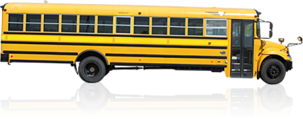 Download Free Png School Bus - Right Side Of School Bus (600x237), Png Download