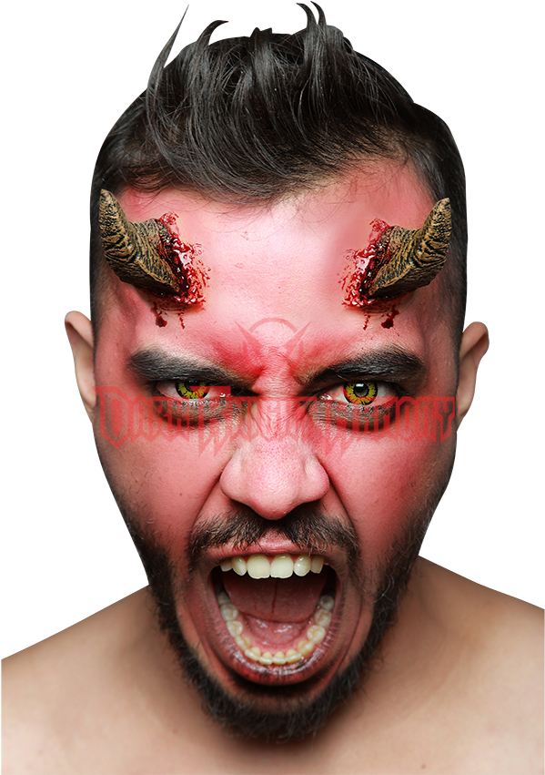Devil Horns Latex Prosthesis (850x850), Png Download