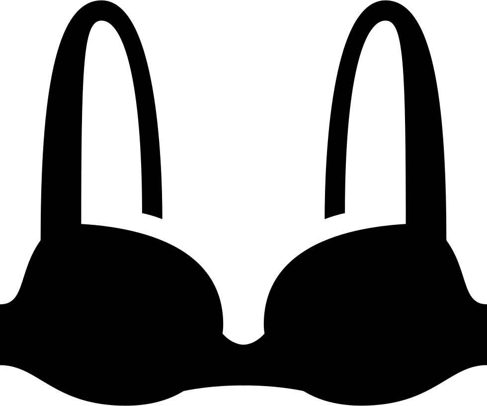 Bra Comments - Black And White Bra Clipart (980x818), Png Download