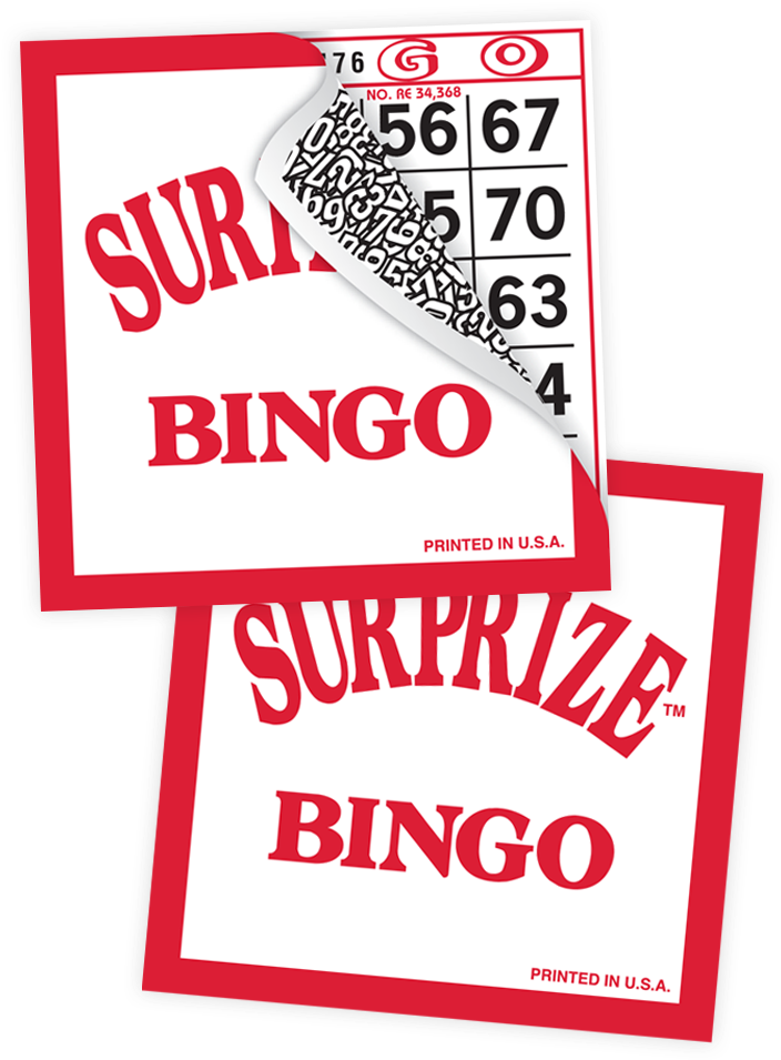 Surprize Bingo Tear-opens - Paper (935x1000), Png Download