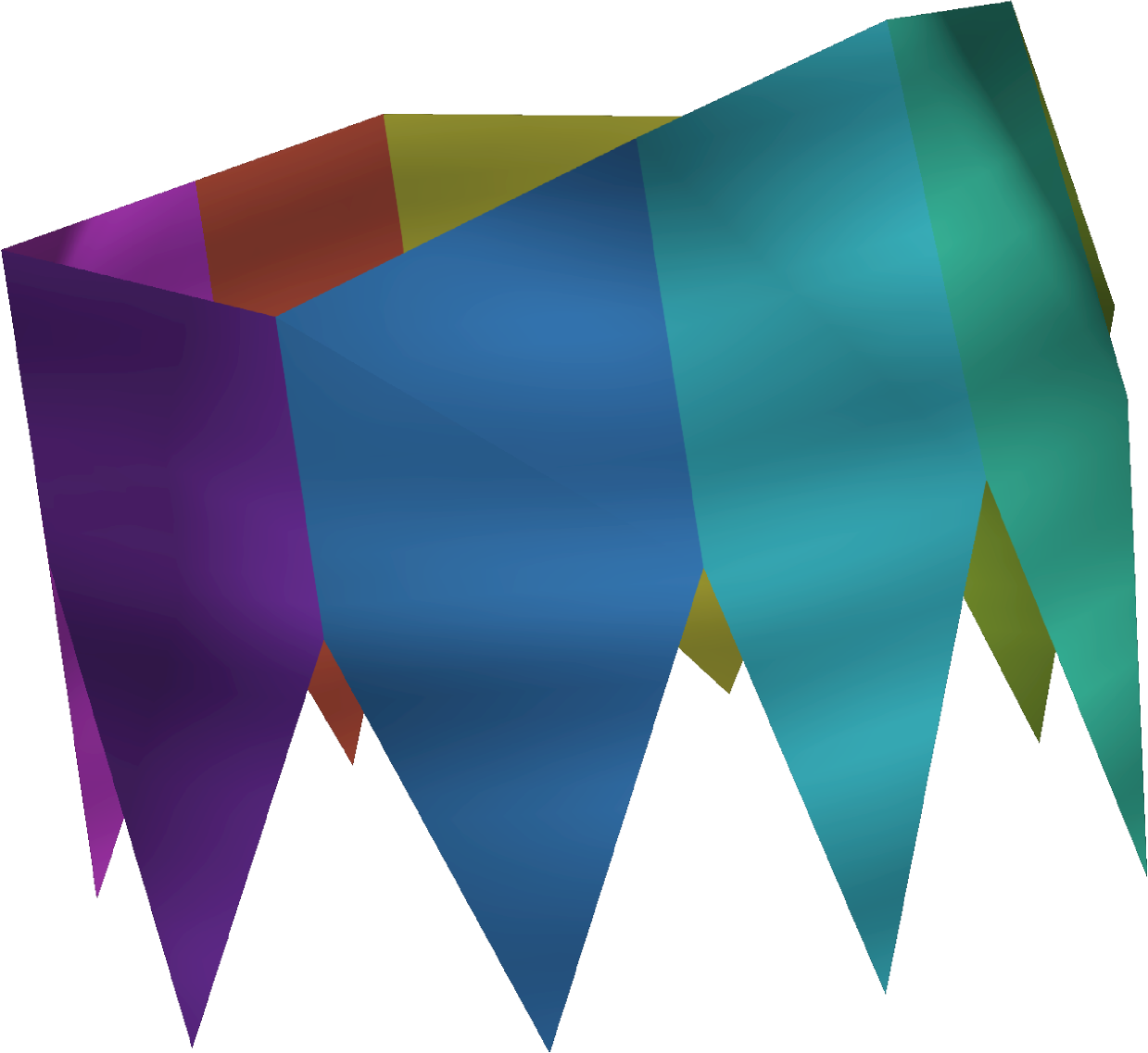 Old School Chrome Transprent Png - Runescape Party Hat Custom (1239x1137), Png Download