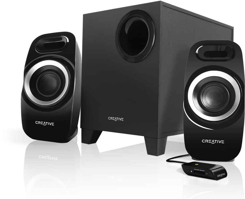 1 Speaker System - Creative Inspire T3300 (924x800), Png Download