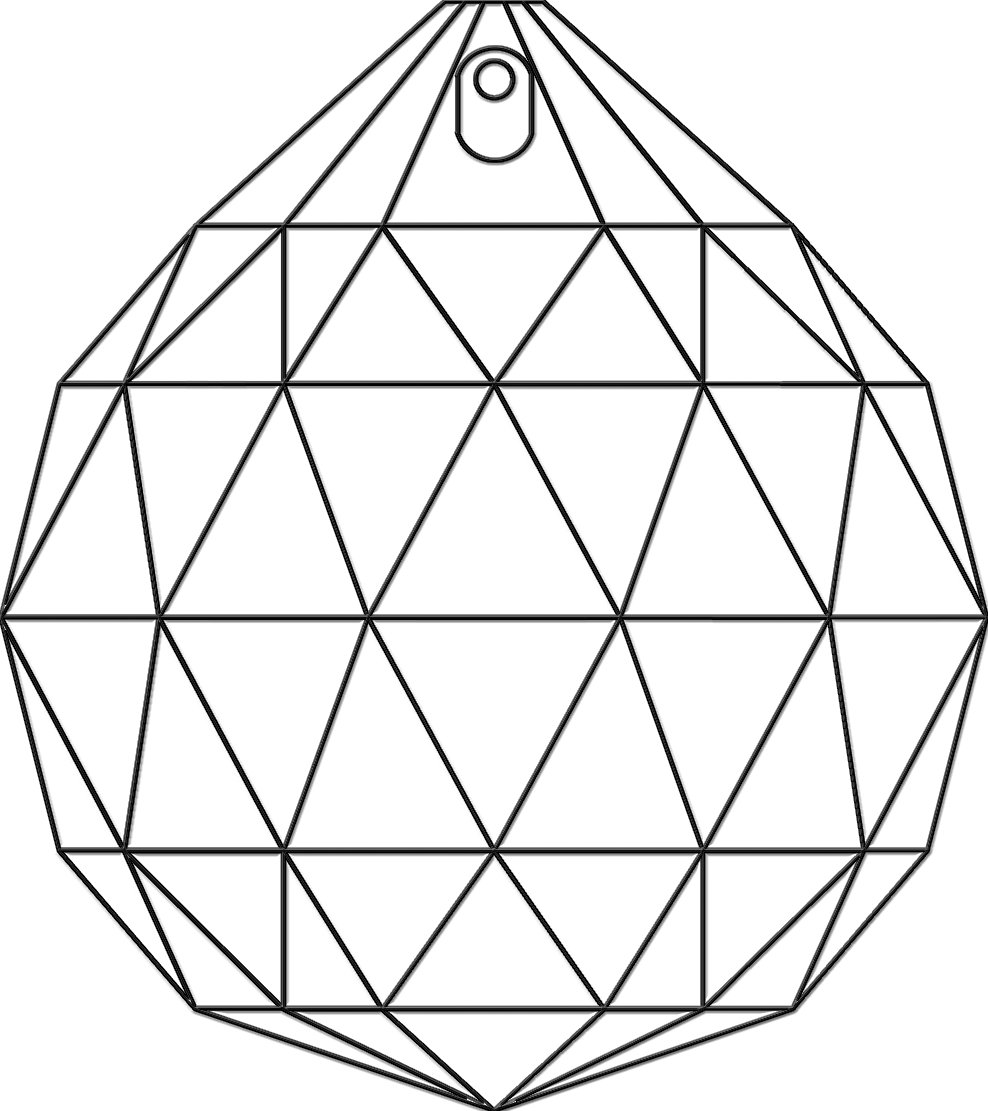 Sparkling Crystal Balls Premium Quality - Geodesic Dome (988x1111), Png Download