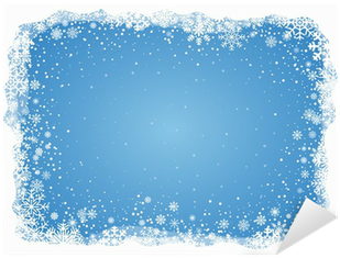 Vector Frosty Snowflakes Background Sticker • Pixers® - Frosty Snowflake (400x400), Png Download