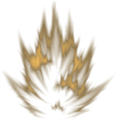 Orange Burst Aura - Dragon Ball Z (420x420), Png Download