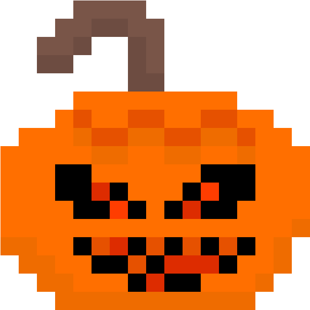 Jack O Lantern - Pixel Jack O Lantern (1184x1184), Png Download