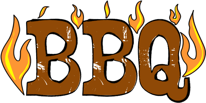 Bbq Clipart Word Bbq - Bbq Clipart Gif (666x341), Png Download