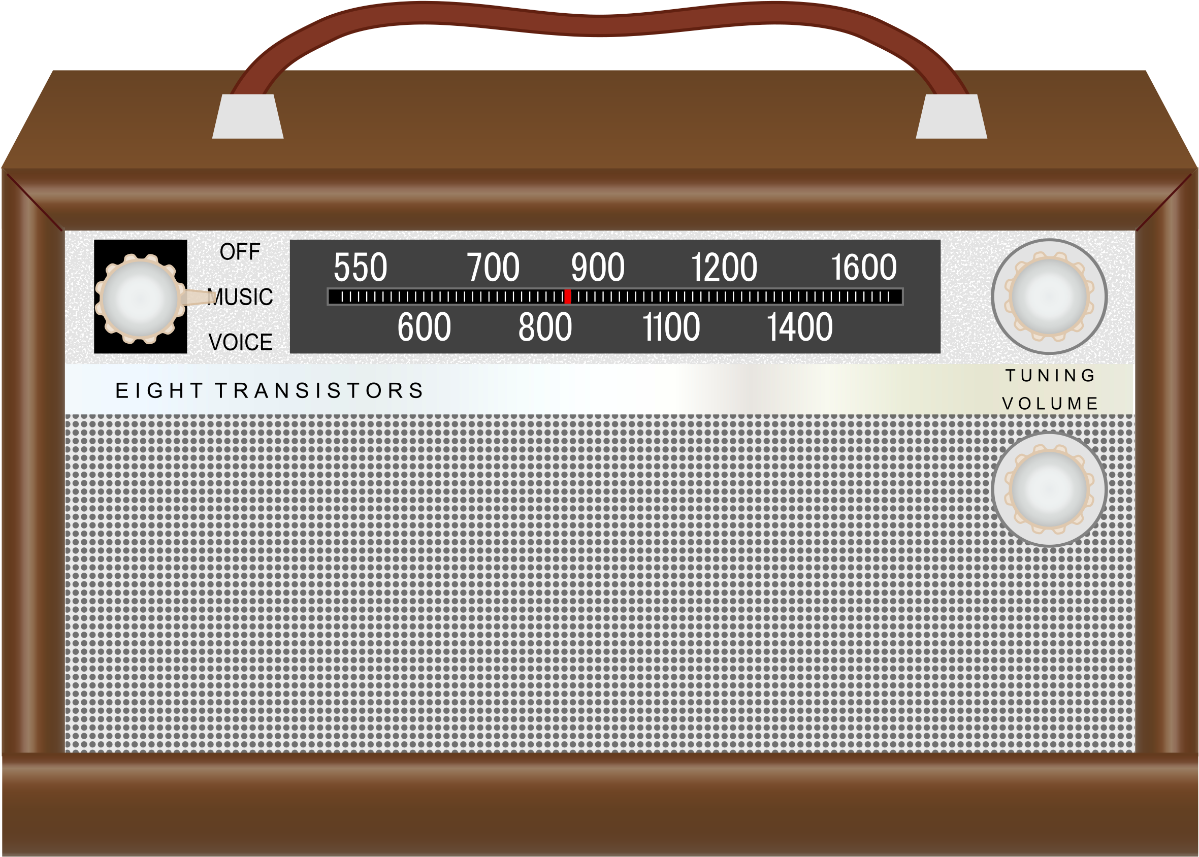 Old Radio Clip Art (2400x1727), Png Download