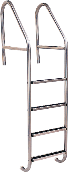 4 Tread Stainless Steel Cross-braced Pool Ladder - T B Davies 8 Tread (600x600), Png Download