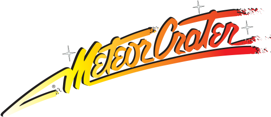 Welcome To Meteor Crater - Meteor Crater (566x246), Png Download