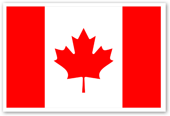 Canadian Flag Sticker - Canada Sea To Sea (600x418), Png Download