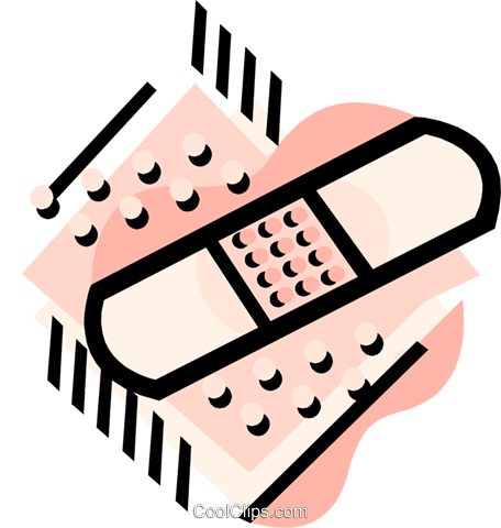 Bandaid Clipart - Band Aid Clip Art (456x480), Png Download
