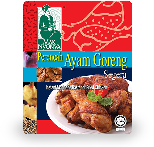 Instant Marinade Paste For Fried Chicken - Mak Nyonya Rendang Instant Sauce For Spicy Beef / Chicken (550x550), Png Download