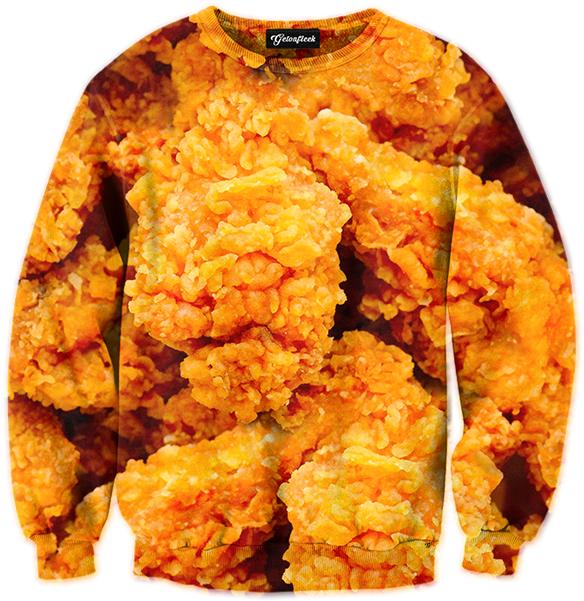 Fried Chicken Crewneck - Shirts Fried Chicken And Watermelon (600x600), Png Download