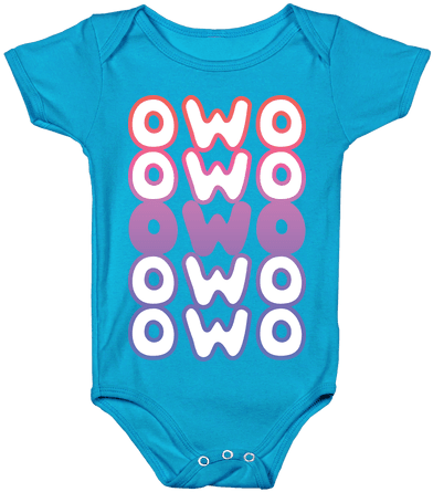 Owo Anime Emoticon Face Baby Onesy - Dont Fucking Swear Around The Baby Onesie (484x484), Png Download