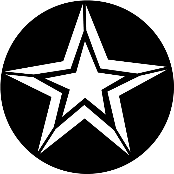 Star With Outline - Us Army (800x800), Png Download
