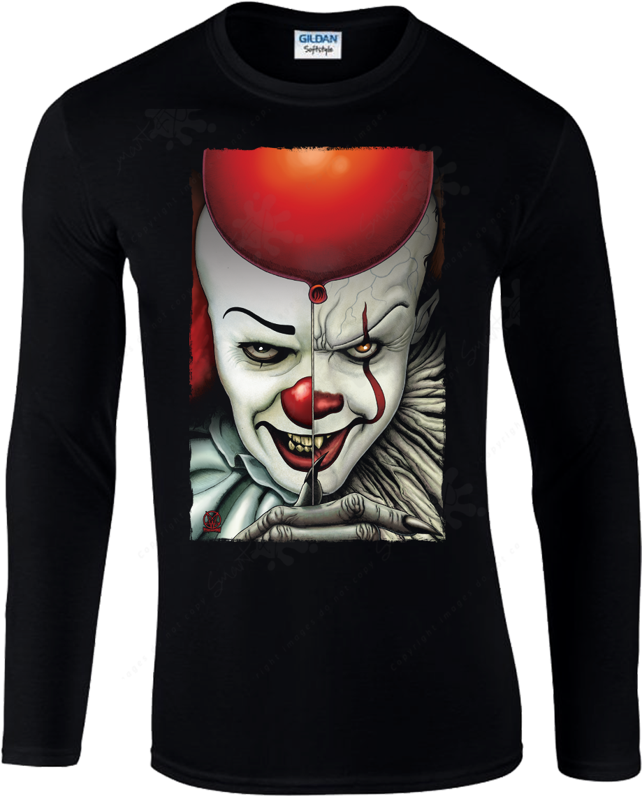 Ps Pennywise Long Sleeve - T Shirt De Pennywise (1200x1200), Png Download