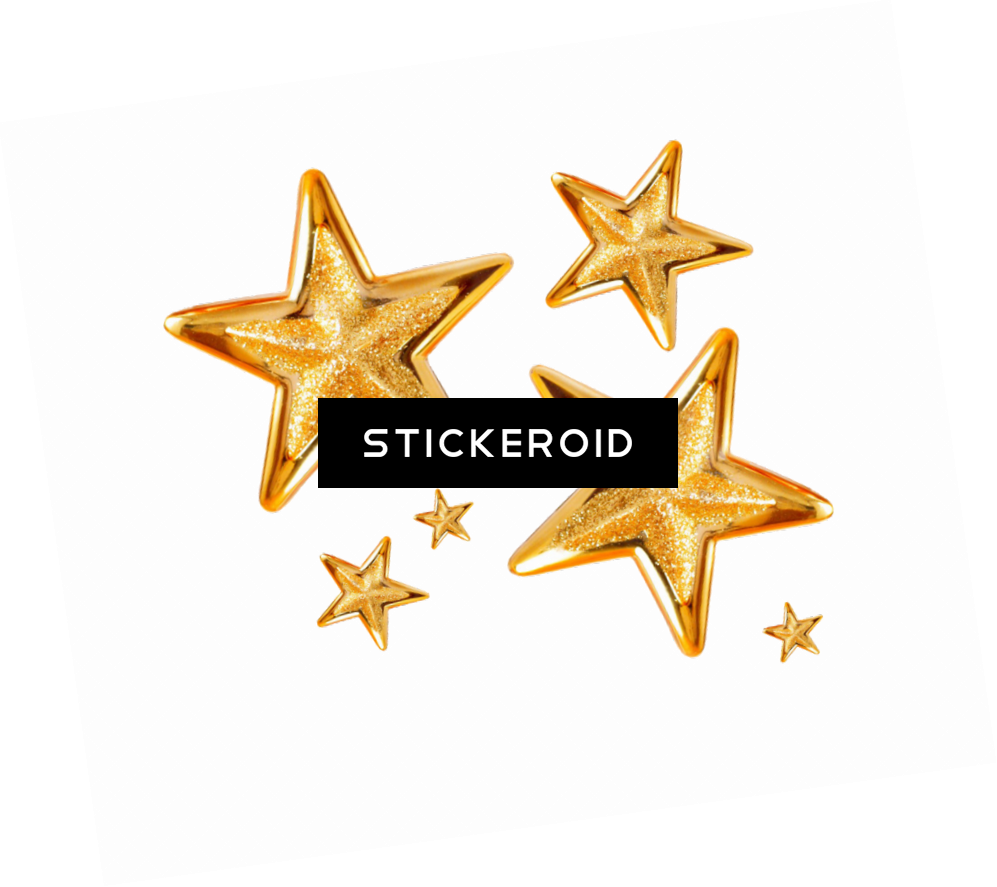 Gold Stars Decoration - Golden Stars Throw Blanket (997x887), Png Download
